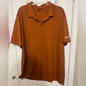Nike Men's Dri Fit Burnt Orange Golf Shirt